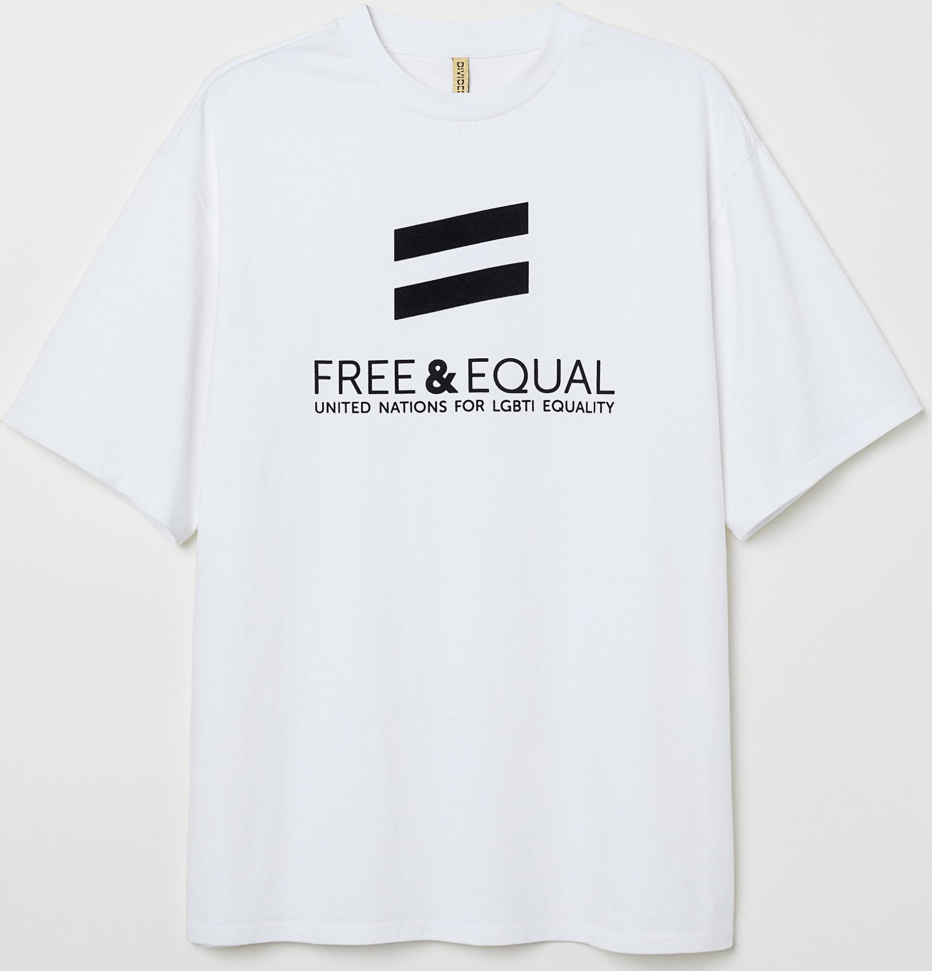

Футболка H&M 6564878 XS Белые с принтом