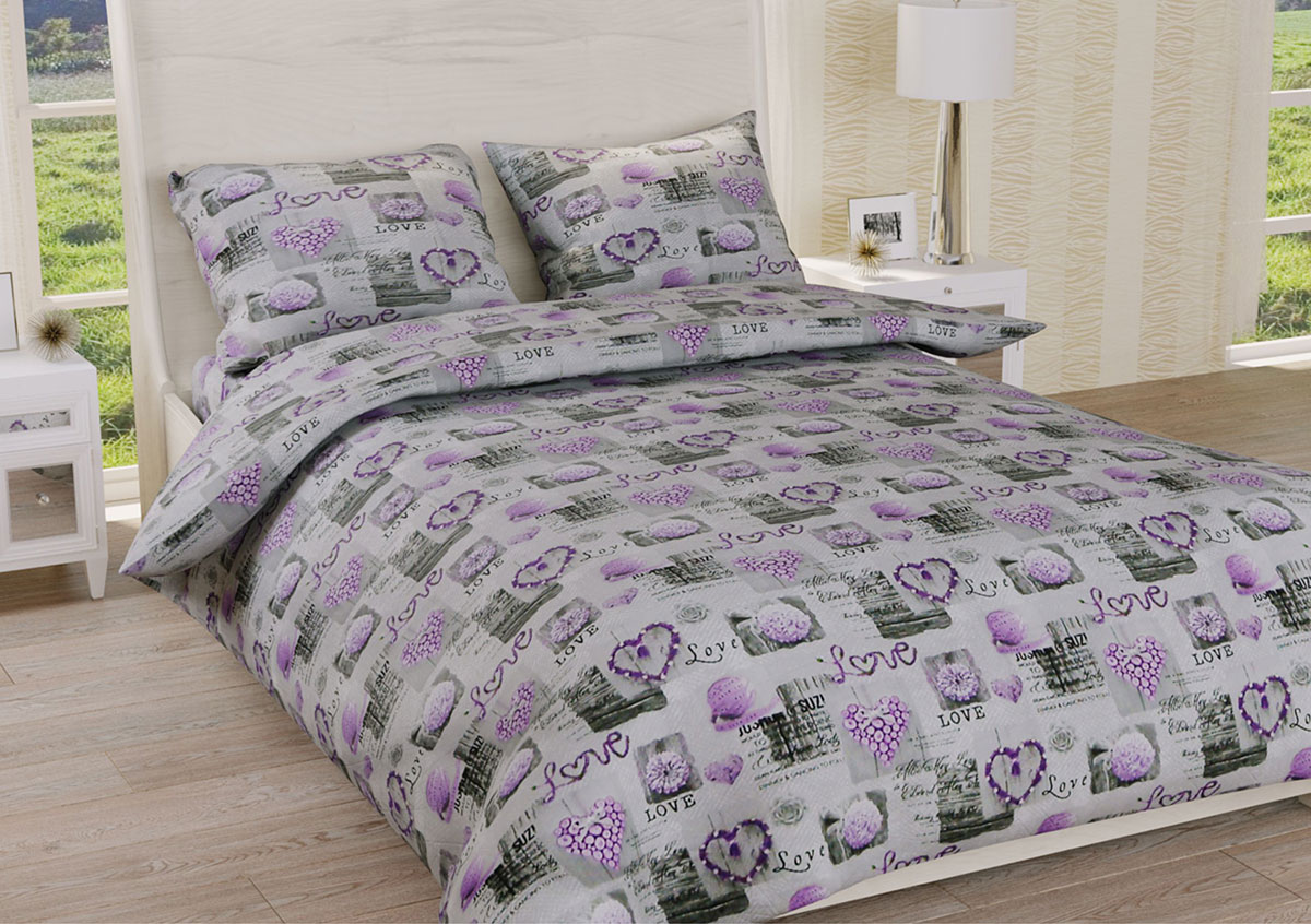 

Постельное белье Ранфорс Органик Р 427 Leleka-Textile полуторный цветной (1389/3167)