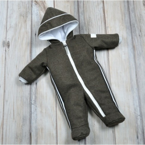 

Зимний кашемировый комбинезон Magbaby хаки