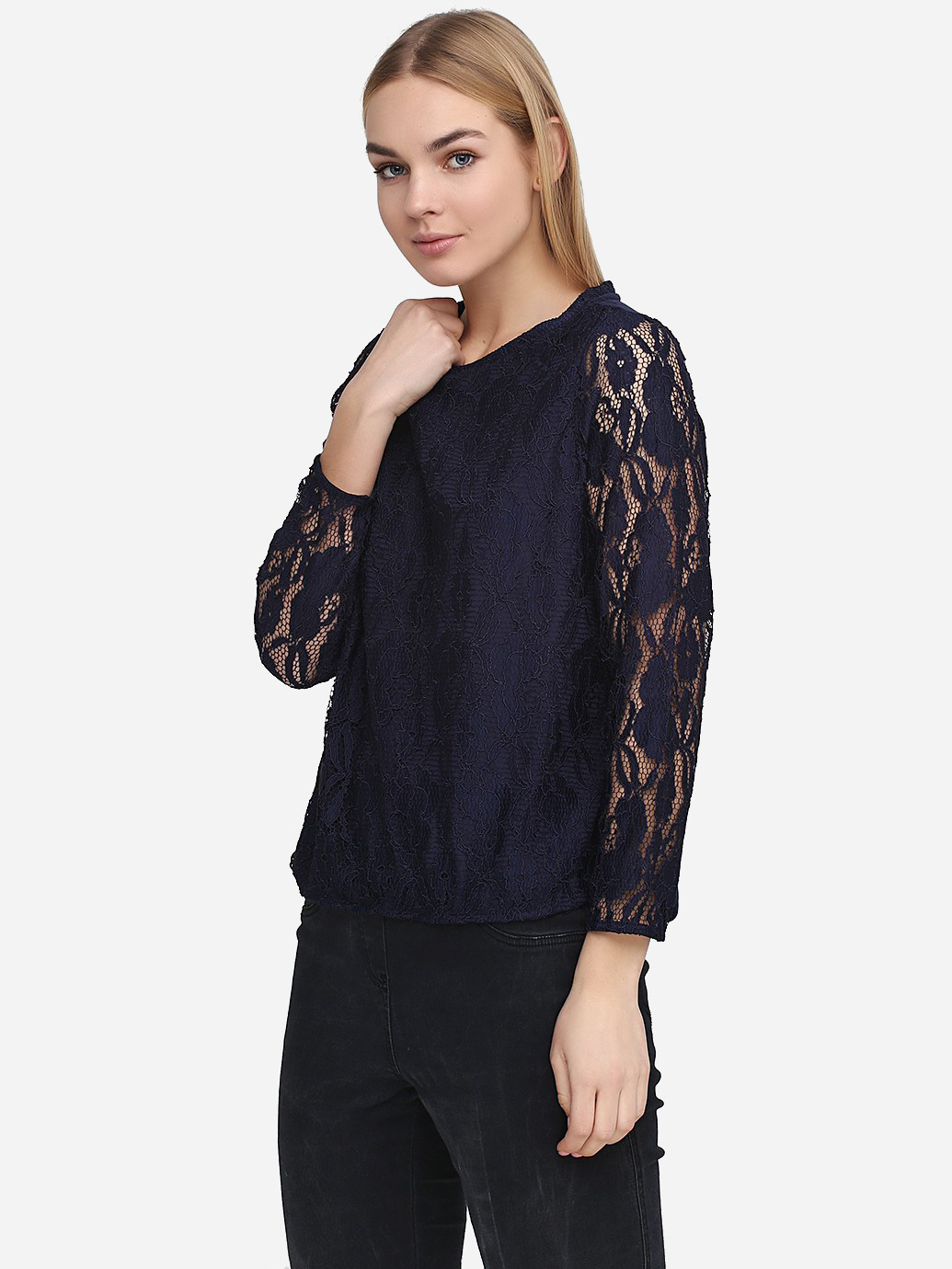 

Блузка H&M 4915115 S Темно-синяя