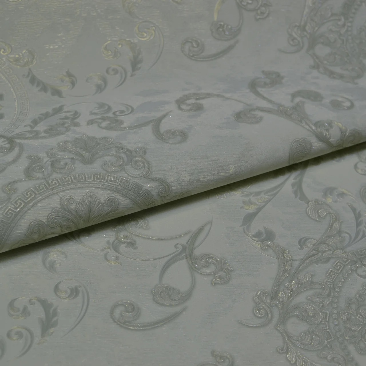 

Обои виниловые на флизелиновой основе Славянские обои LeGrand Platinum B118 Рококо зеленый 1.06 x 10 м (8546-04)