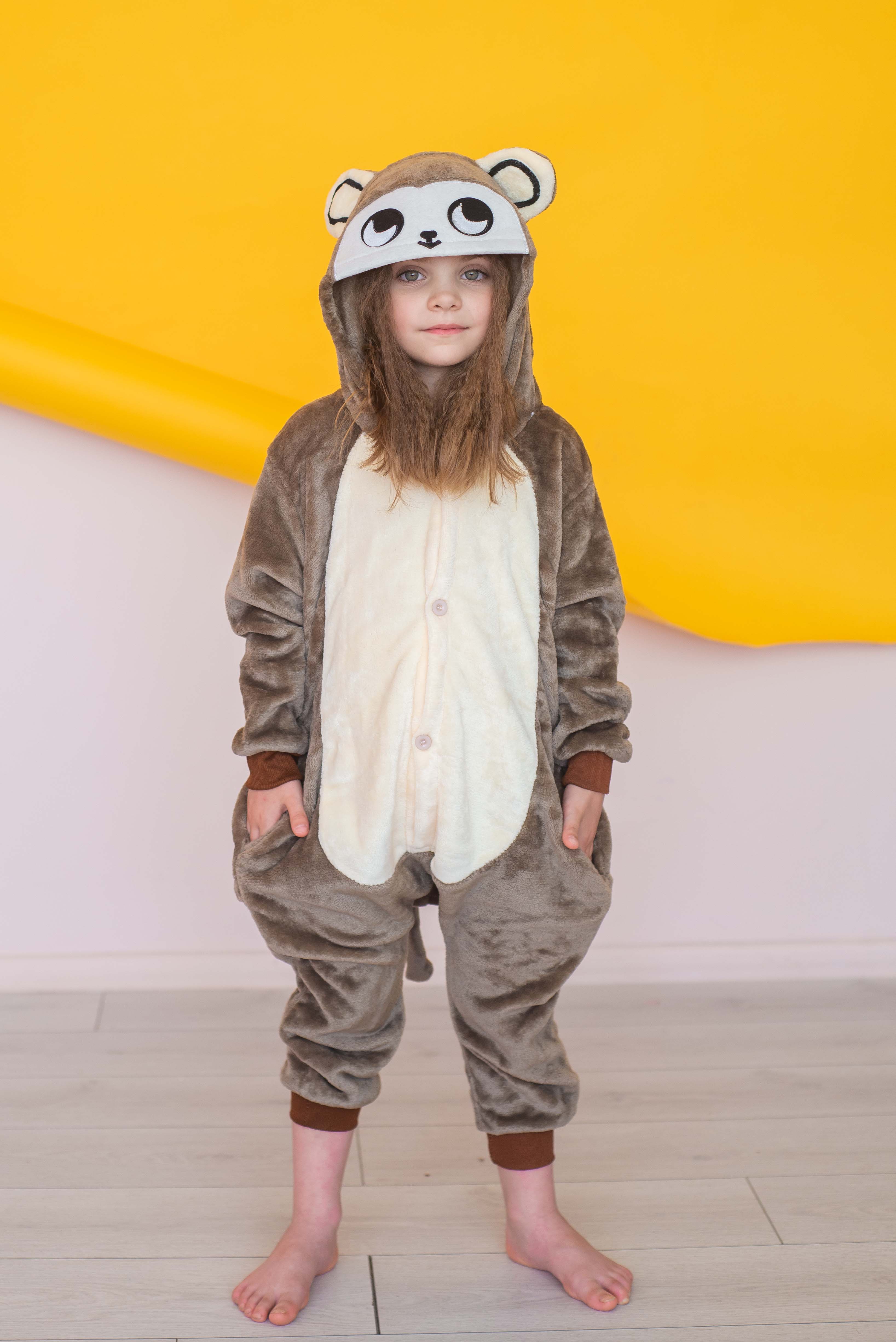 

Пижама Кигуруми детская BearWear Обезьяна L 125 - 135 см Коричневый (K0W1-0096-L)