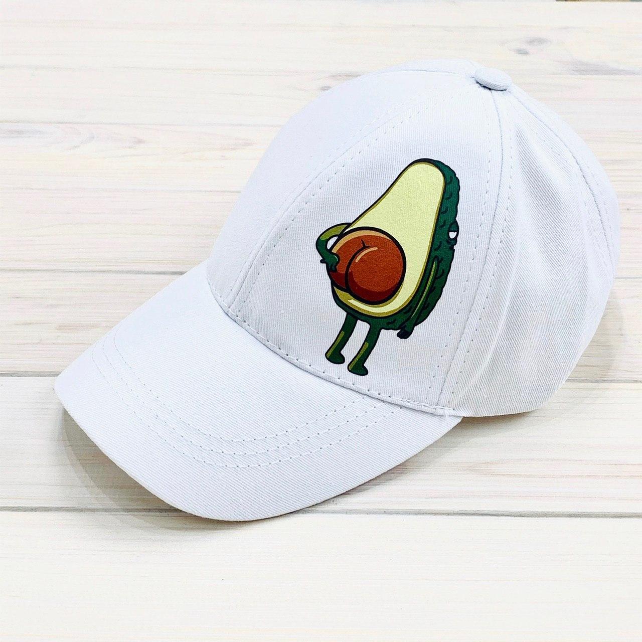 

Женская Кепка с принтом Avocado белая