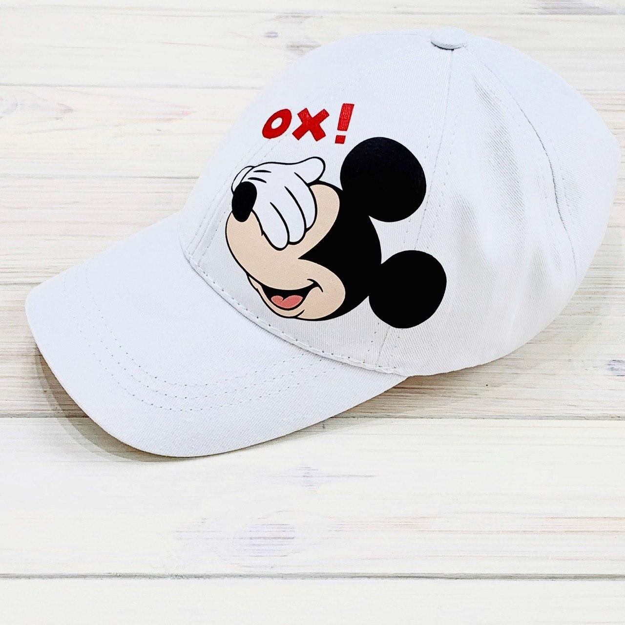 

Женская Кепка с принтом Mickey Mouse микки маус белая