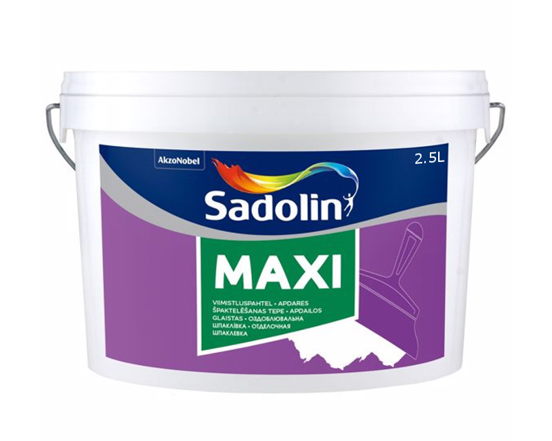 

Шпатлевка акриловая SADOLIN MAXI финишная белая 2,5л