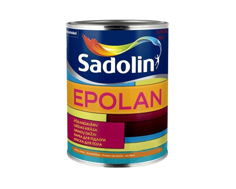 

Эмаль акриловая SADOLIN EPOLAN для пола транспарентная - база ВC 0,93л