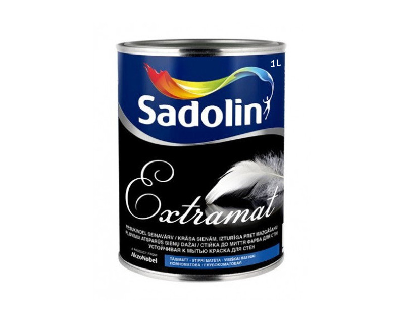 

Краска акрилатная SADOLIN EXTRAMAT интерьерная белый (база ВW) 1л