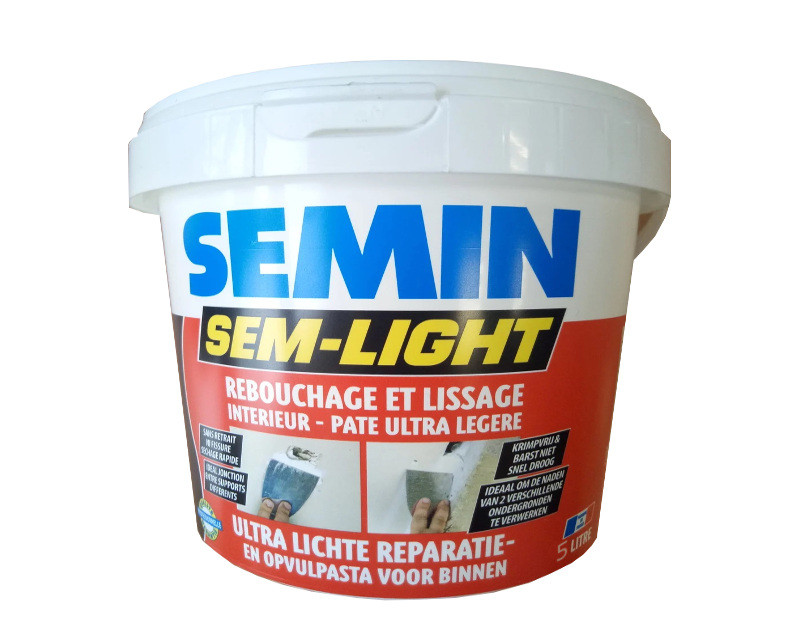 

Шпатлевка сверхлегкая SEMIN SEM-LIGHT ремонтная 5л