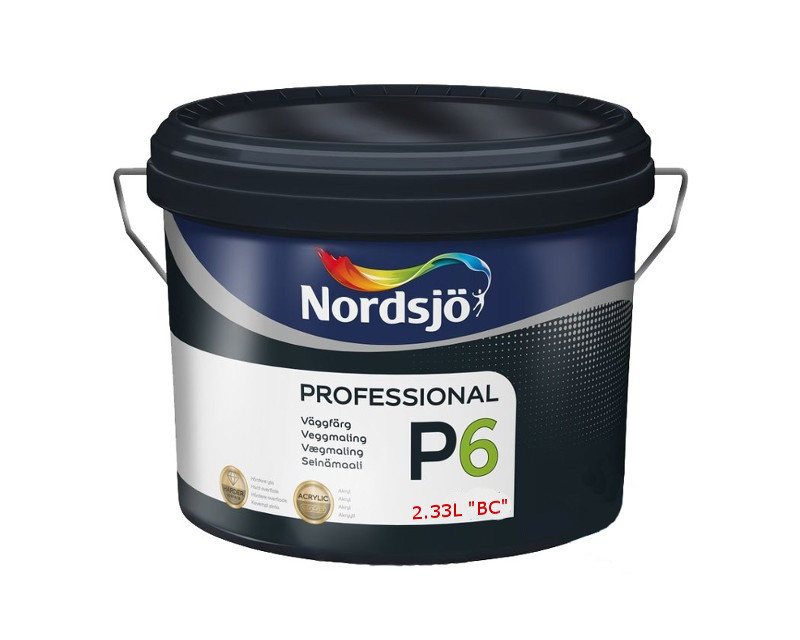 

Краска акриловая SADOLIN PRO P6 интерьерная транспарентная (база ВC) 2,33л