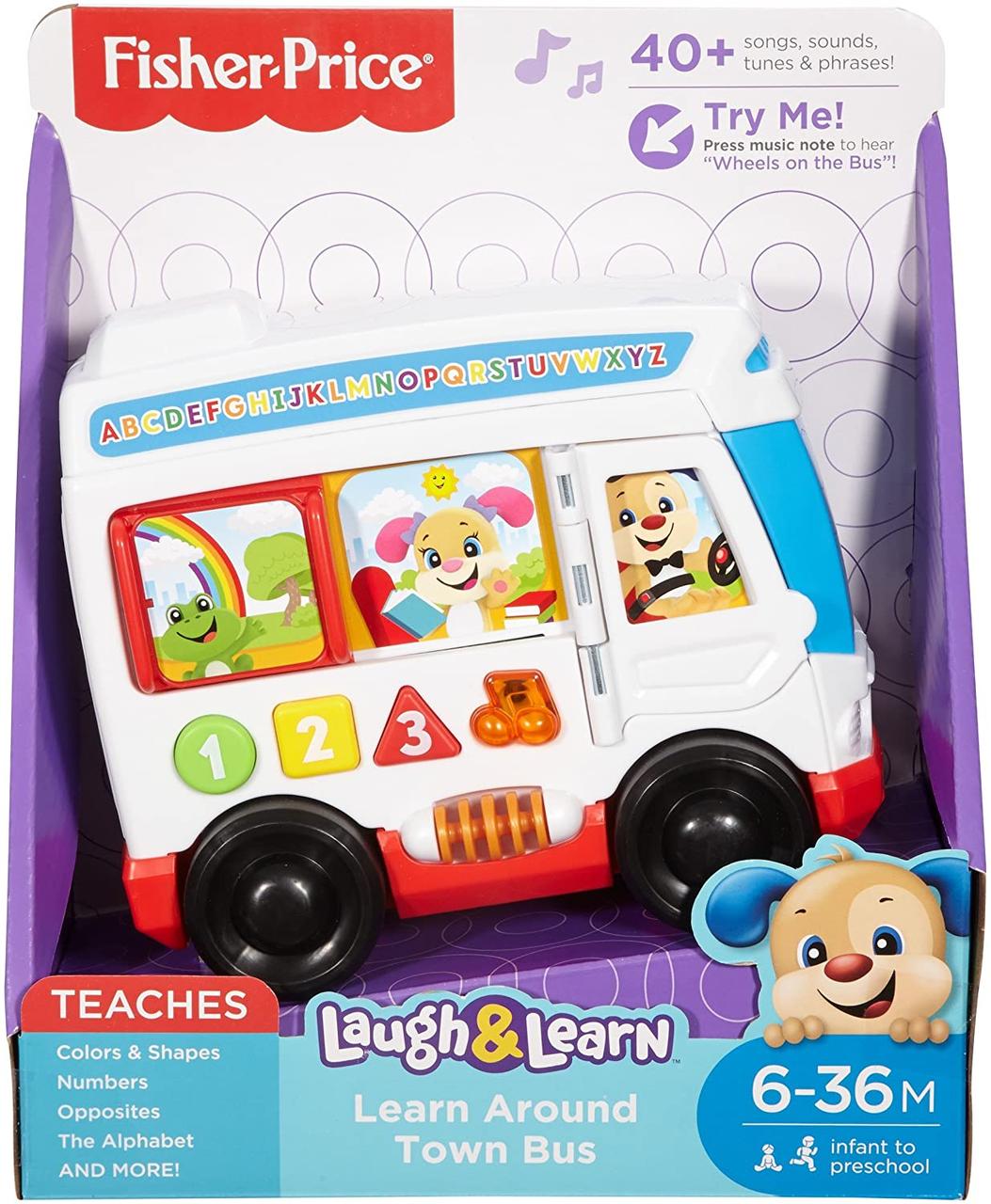 

Развивающий автобус Фишер-Прайс Fisher-Price Laugh and Learn Around Town Bus