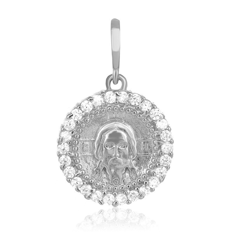 

Серебряная подвеска Silvex925 с фианитом - "Икона Спаса Нерукотворного" П2Ф/339