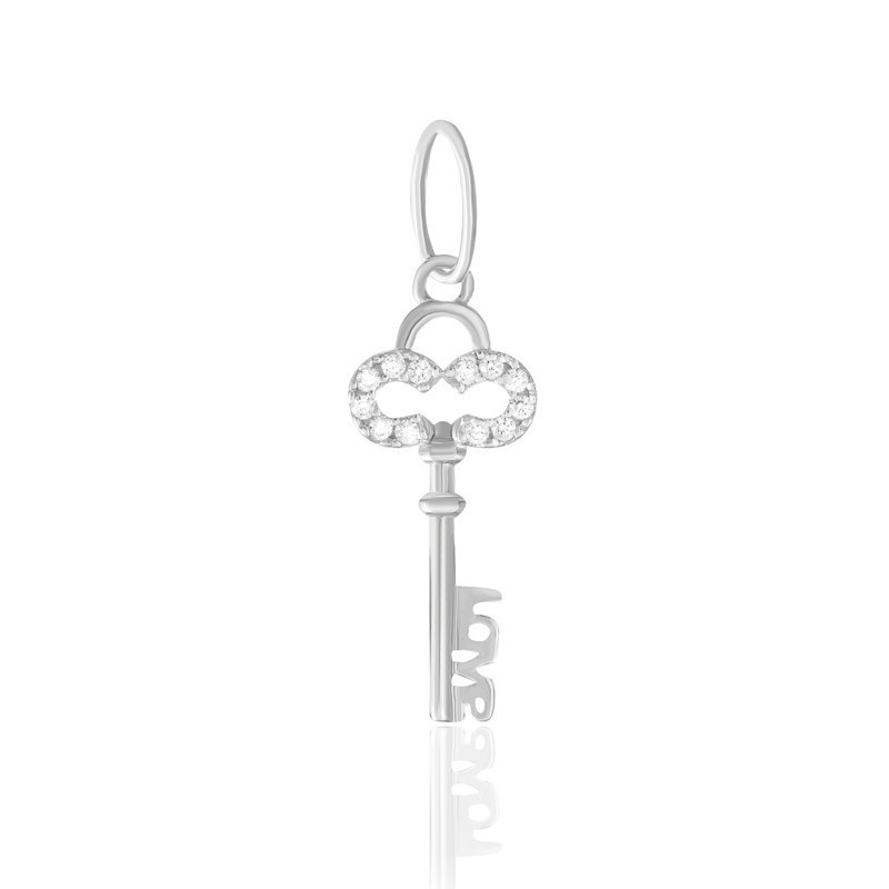 

Серебряная подвеска Silvex925 с фианитом в стиле "Tiffany" - "Ключ" П2Ф/4014