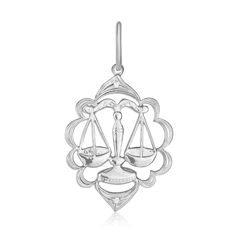 

Серебряная подвеска Silvex925 с фианитом - "Весы" П2Ф/346