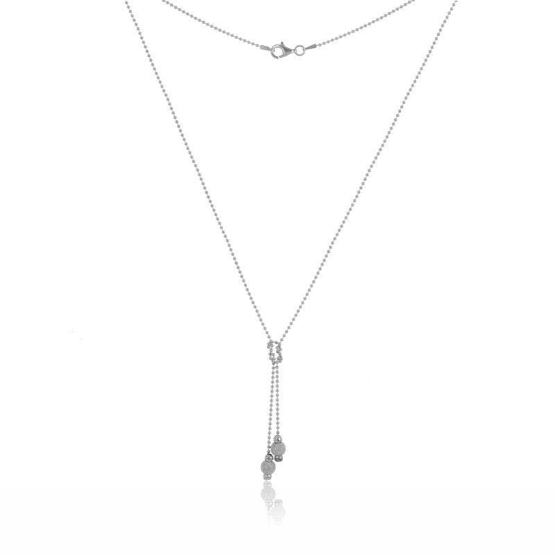 

Серебряное колье Silvex925 с бусинами 946Р 2/45, женская