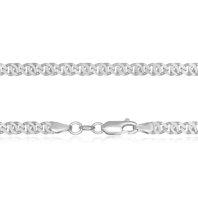 

Серебряная цепь Silvex925 родированная - византия 827Р 3/55, унисекс