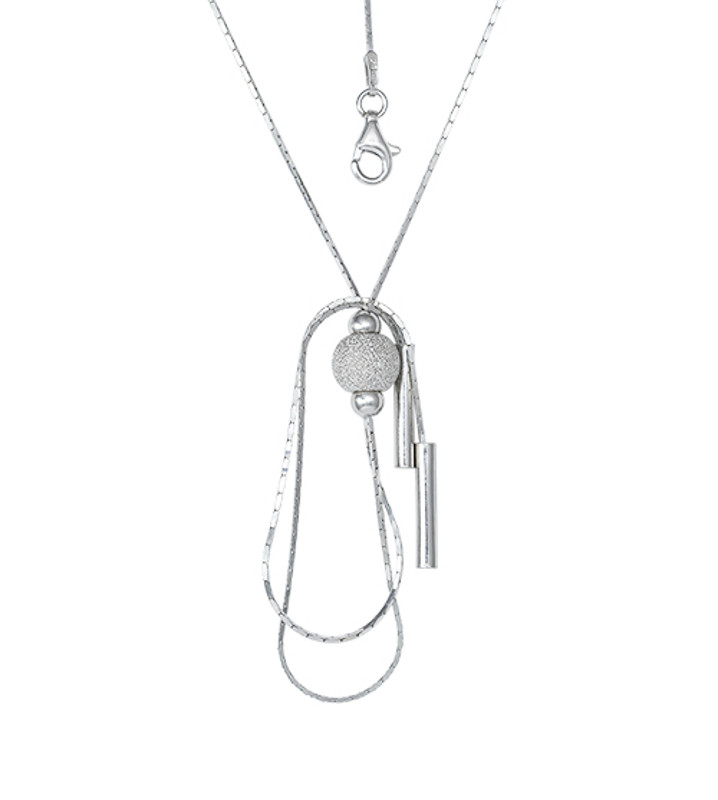 

Серебряное колье Silvex925 с бусинами 949Р 4/45