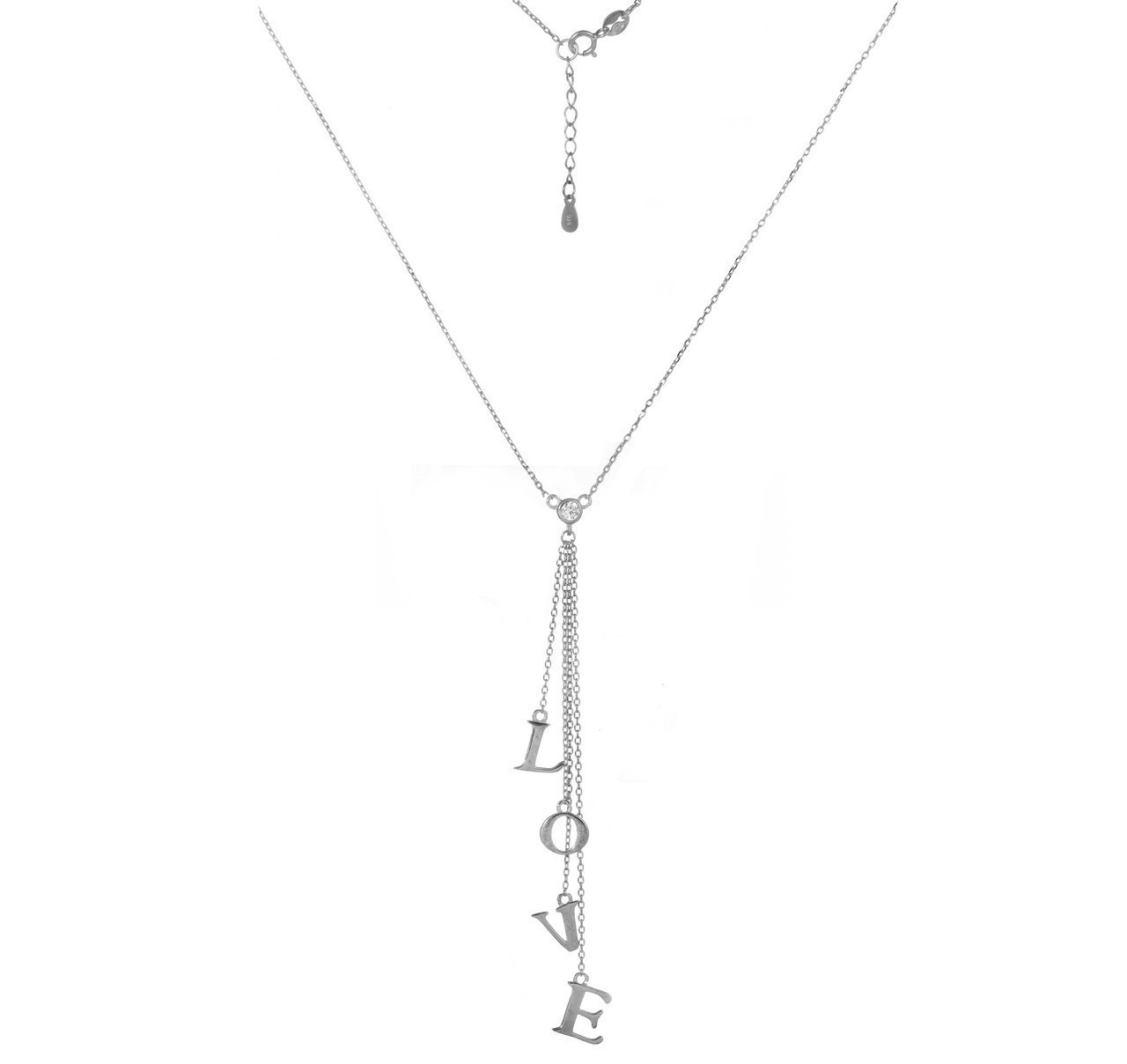

Серебряное колье Silvex925 "Love" Кл2Ф/812