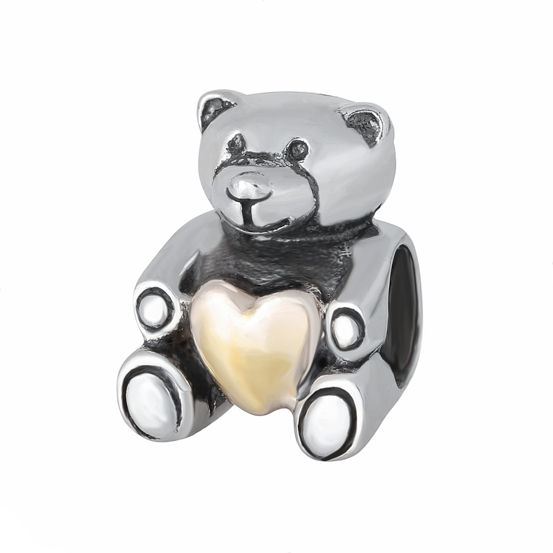 

Серебряная бусина - шарм Silvex925 "Медвежонок" П5/8025