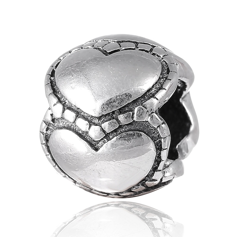 

Серебряная бусина - шарм Silvex925 "Пять сердец" П5/8086