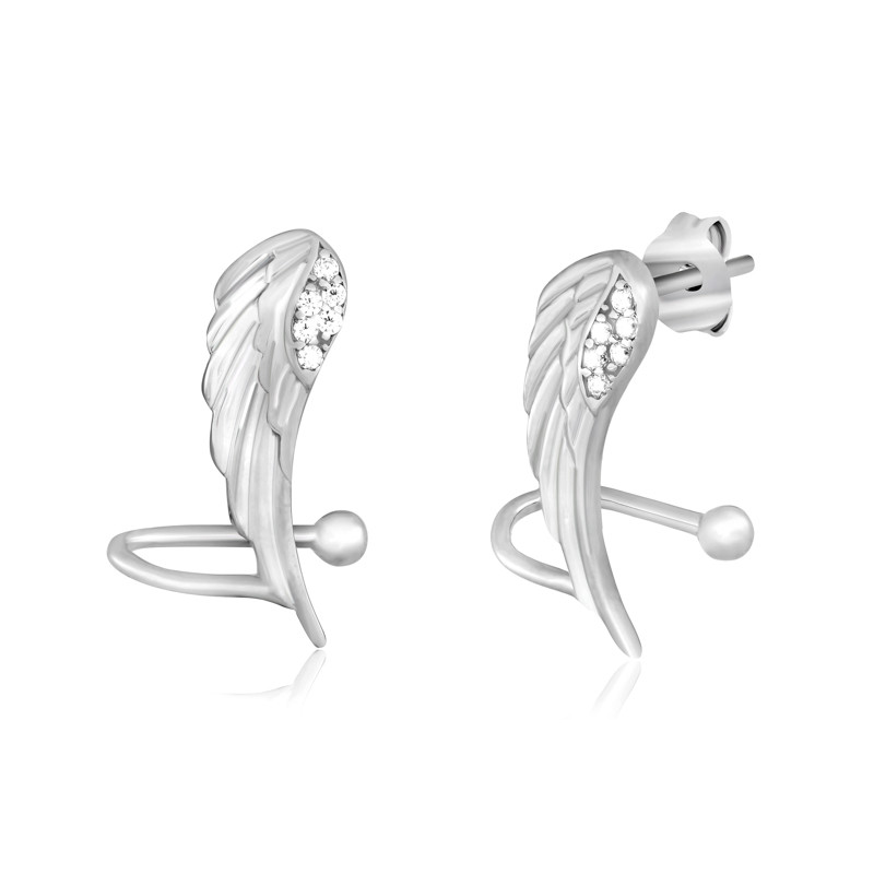 

Серебряные серьги Silvex925 с фианитом С2Ф/348, пусеты