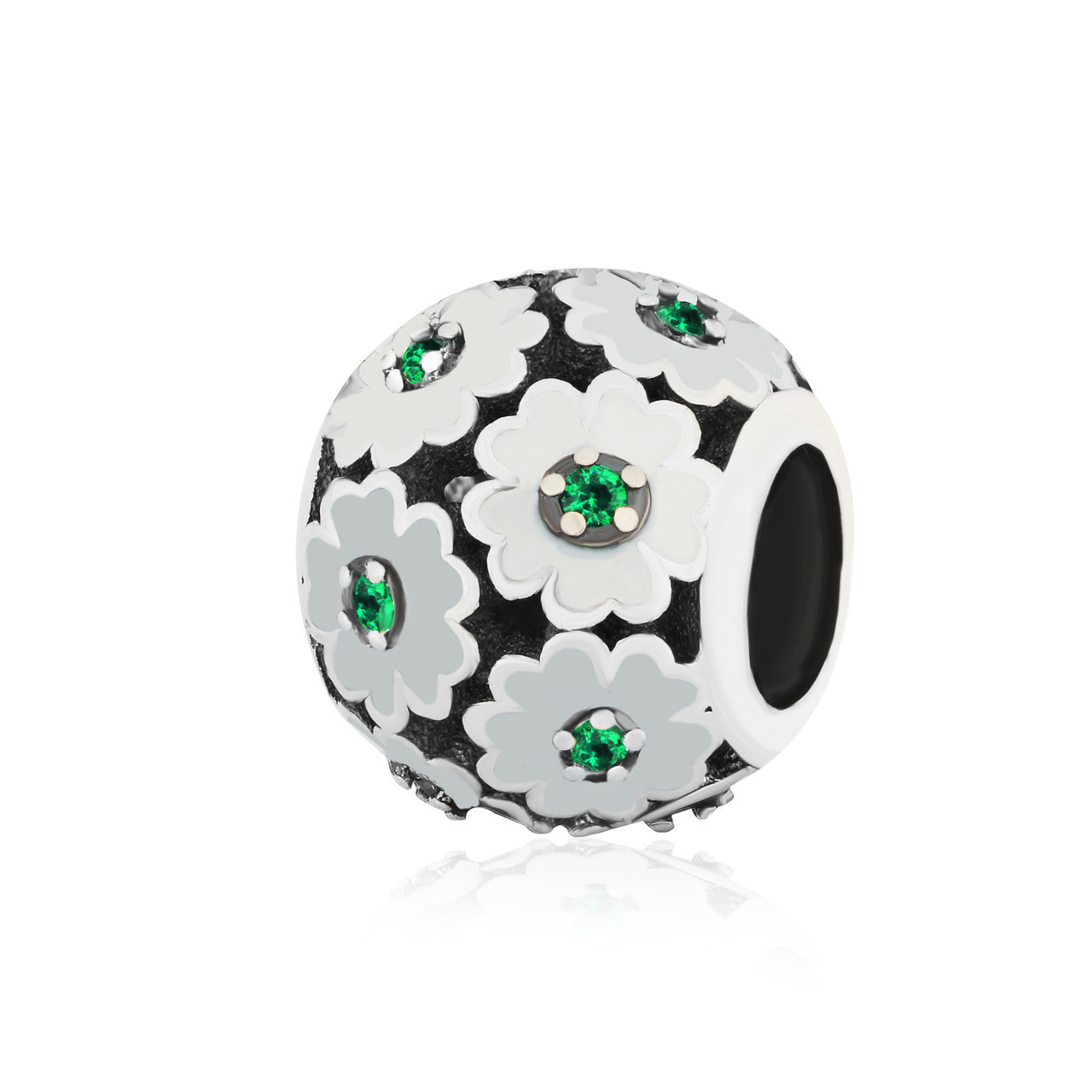 

Серебряная бусина - шарм Silvex925 "Цветение сакуры" П5ФИ/744