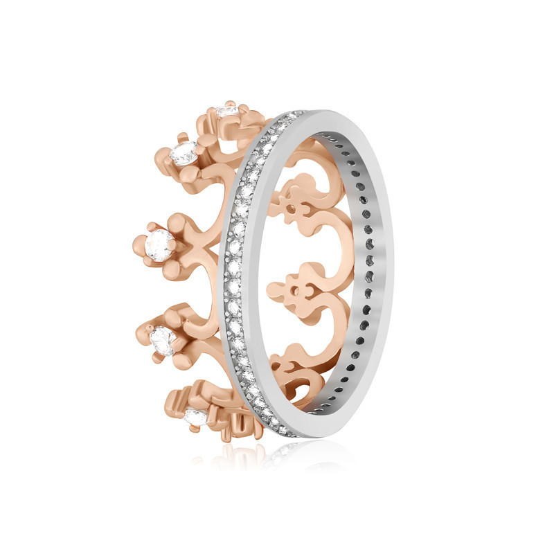 

Серебряное кольцо позолоченное с фианитом Silvex925 КК32Ф/910 - 18