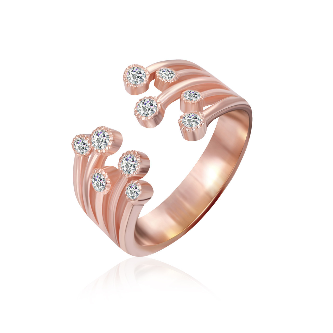 

Серебряное кольцо позолоченное с фианитом Silvex925 К3Ф/720 - 17,5