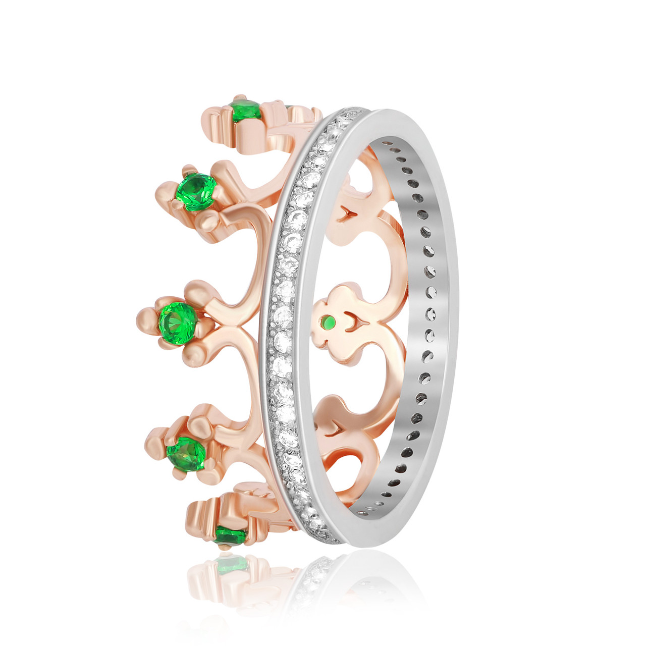 

Серебряное кольцо позолоченное с фианитом Silvex925 КК32ФИ/910 - 17
