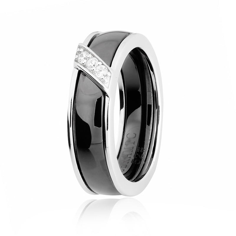 

Серебряное кольцо керамическое Silvex925 КК2ФК/1002 - 17
