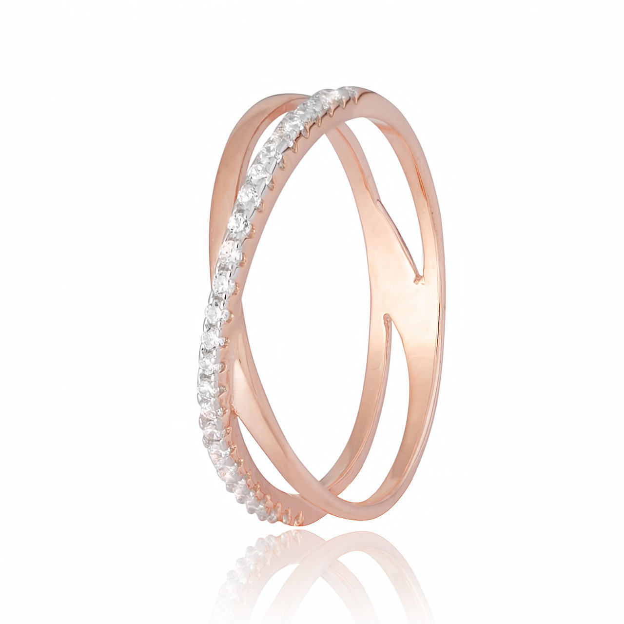 

Серебряное кольцо позолоченное с фианитом Silvex925 К3Ф/200 - 16