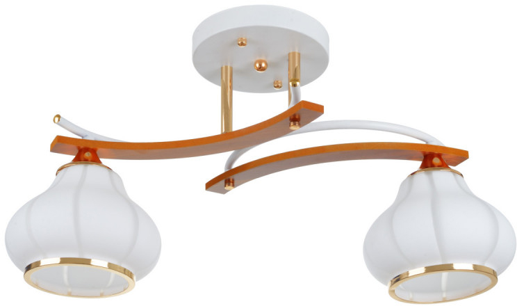

Люстра BRILLE LK-681S/2 E27 WH+FG (24-344)