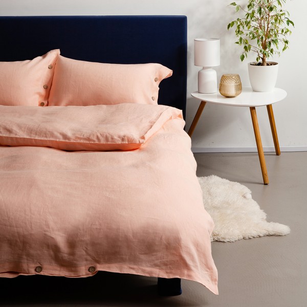 

Льняное постельное белье SoundSleep Blossom Peach евро