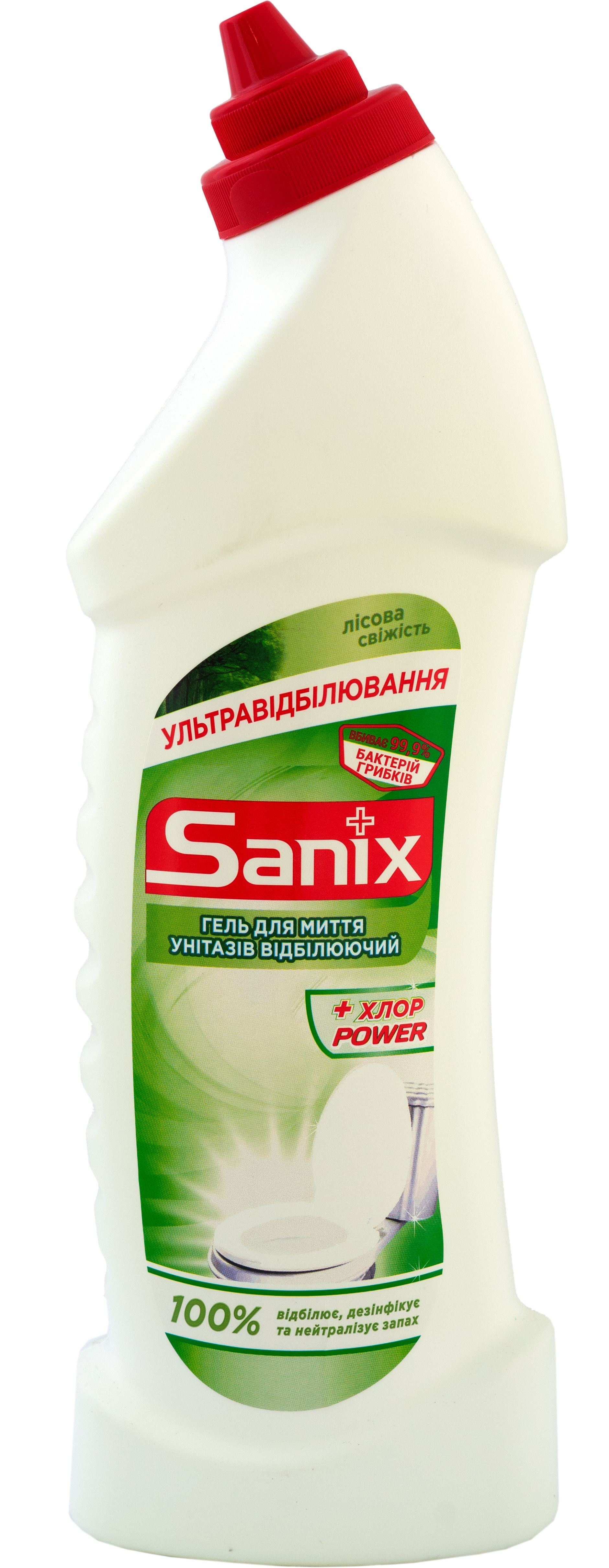 

Упаковка геля для мытья унитазов Sanix WC Gel Лесная свежесть отбеливающий 750 мл х 12 шт