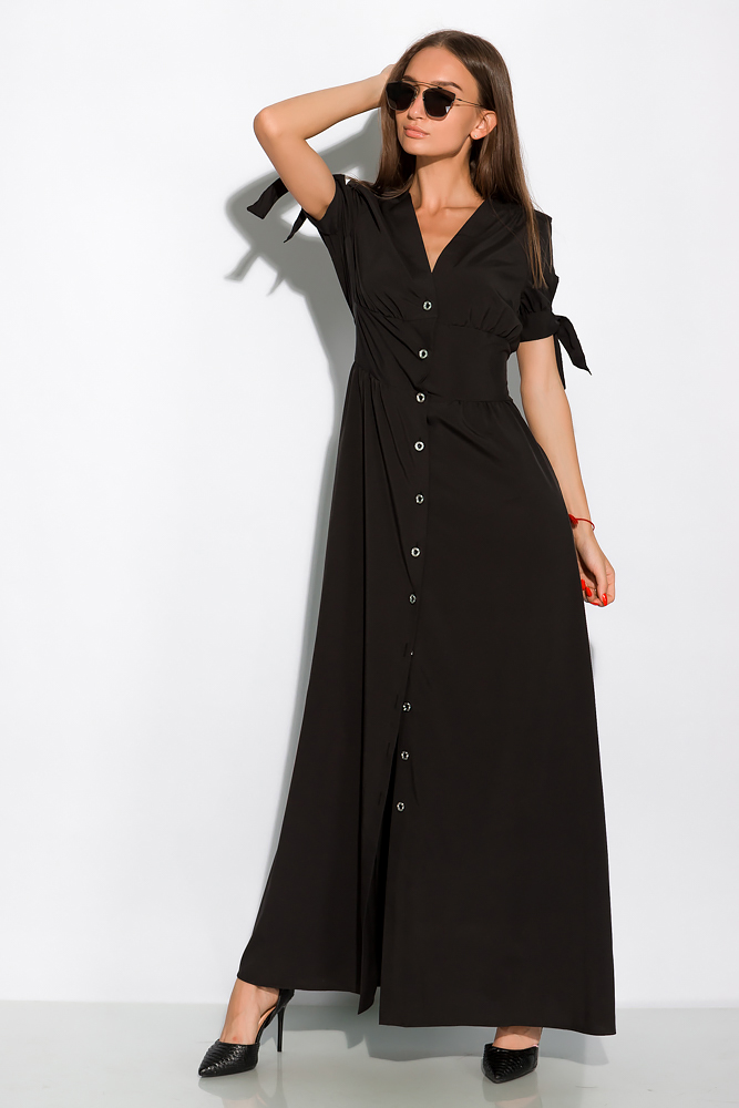 

Платье на пуговицах Time of Style 120PDS5085 42 Черный