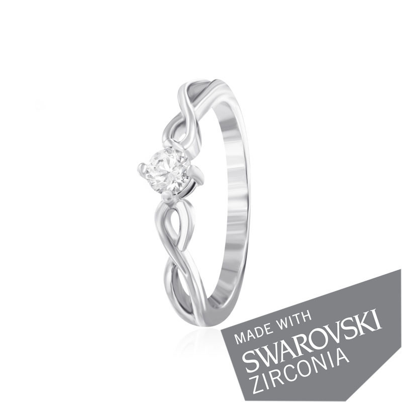 

Серебряное кольцо с цирконием Silvex925 SWAROVSKI ZIRCONIA К2С/493 - 18,5