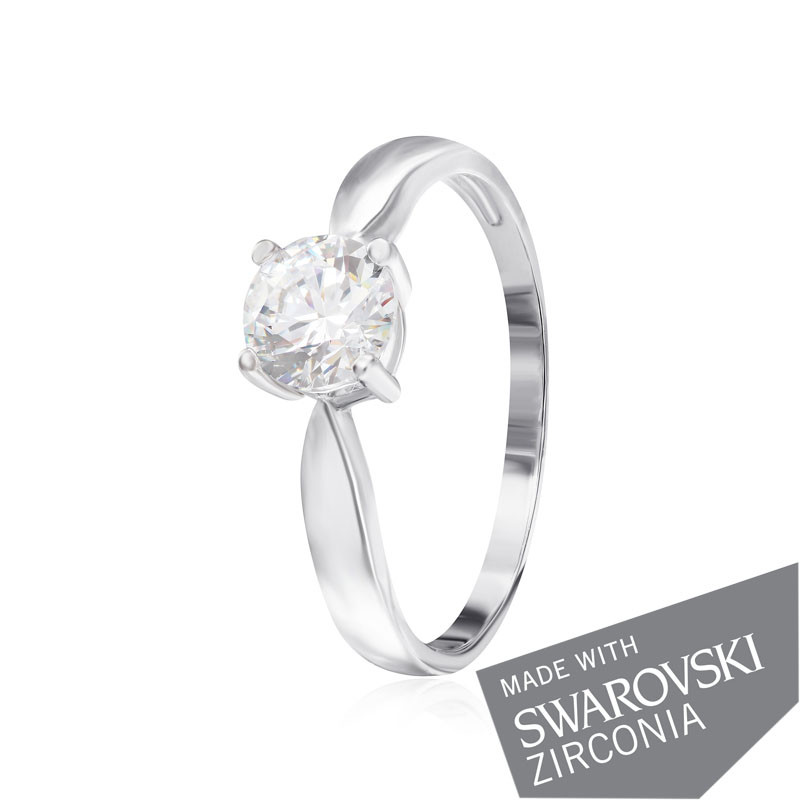 

Серебряное кольцо с цирконием Silvex925 SWAROVSKI ZIRCONIA К2С/455 - 18,5