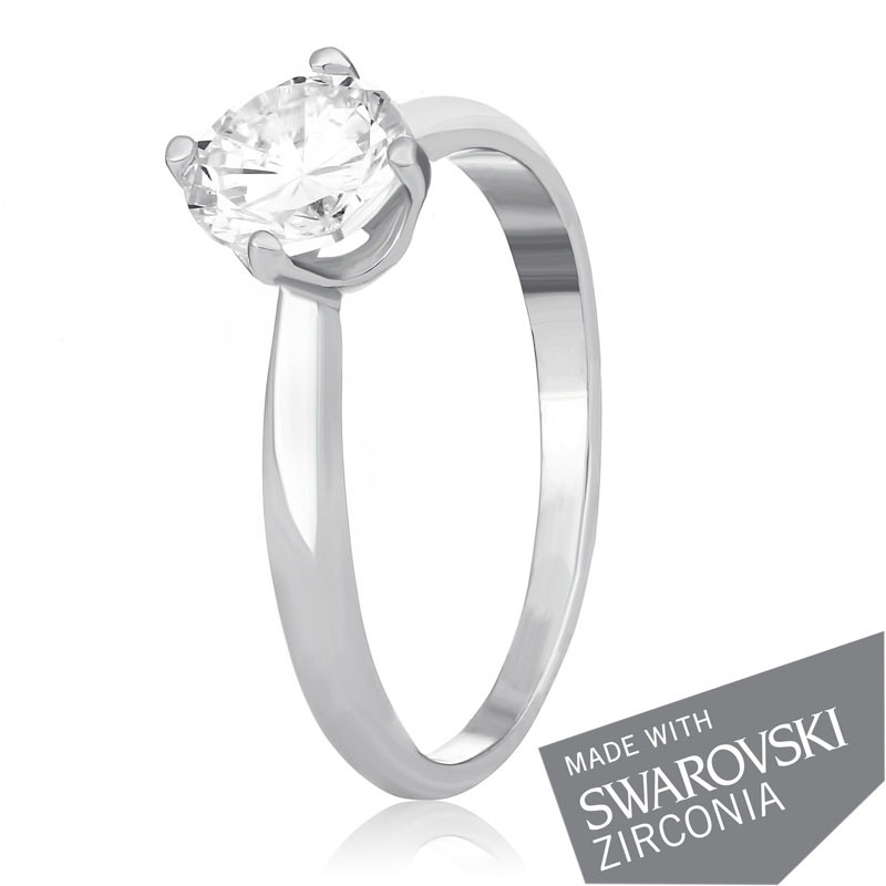 

Серебряное кольцо с цирконием Silvex925 SWAROVSKI ZIRCONIA К2С/714 - 16