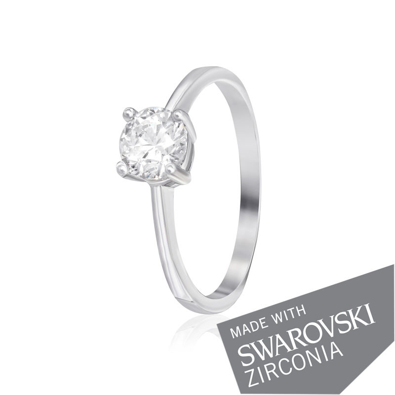 

Серебряное кольцо с цирконием Silvex925 SWAROVSKI ZIRCONIA К2С/457 - 17