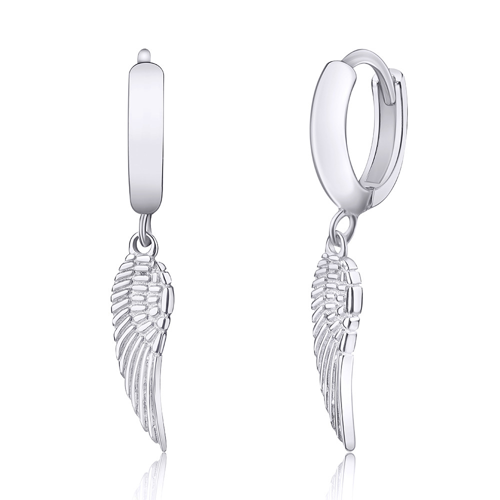 

Серебряные серьги Silvex925 "Крылья"СК2/1017, с английской застежкой