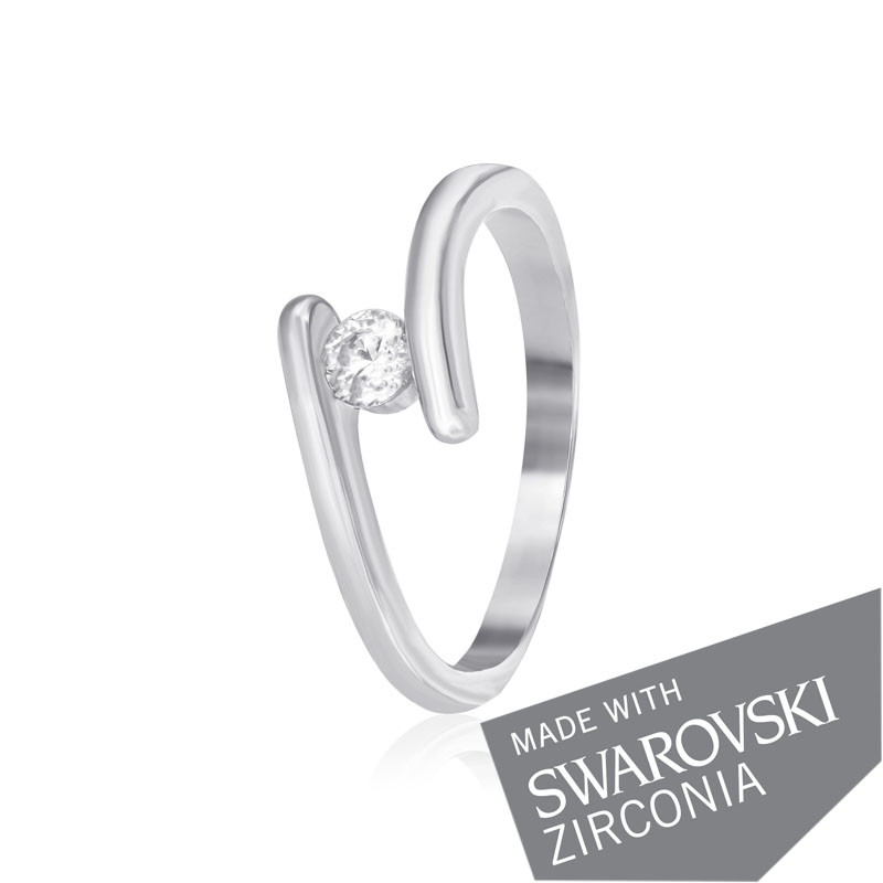 

Серебряное кольцо с цирконием Silvex925 SWAROVSKI ZIRCONIA К2С/861 - 17,5