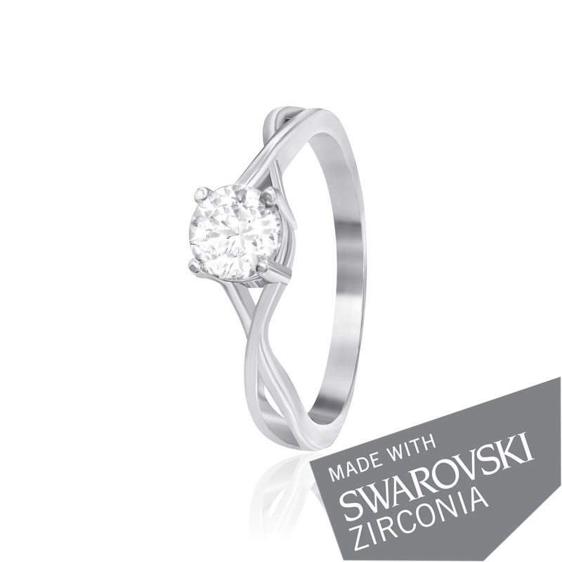 

Серебряное кольцо с цирконием Silvex925 SWAROVSKI ZIRCONIA К2С/499 - 18,5