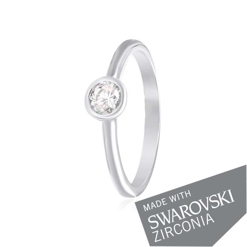 

Серебряное кольцо с цирконием Silvex925 SWAROVSKI ZIRCONIA К2С/456 - 18,5
