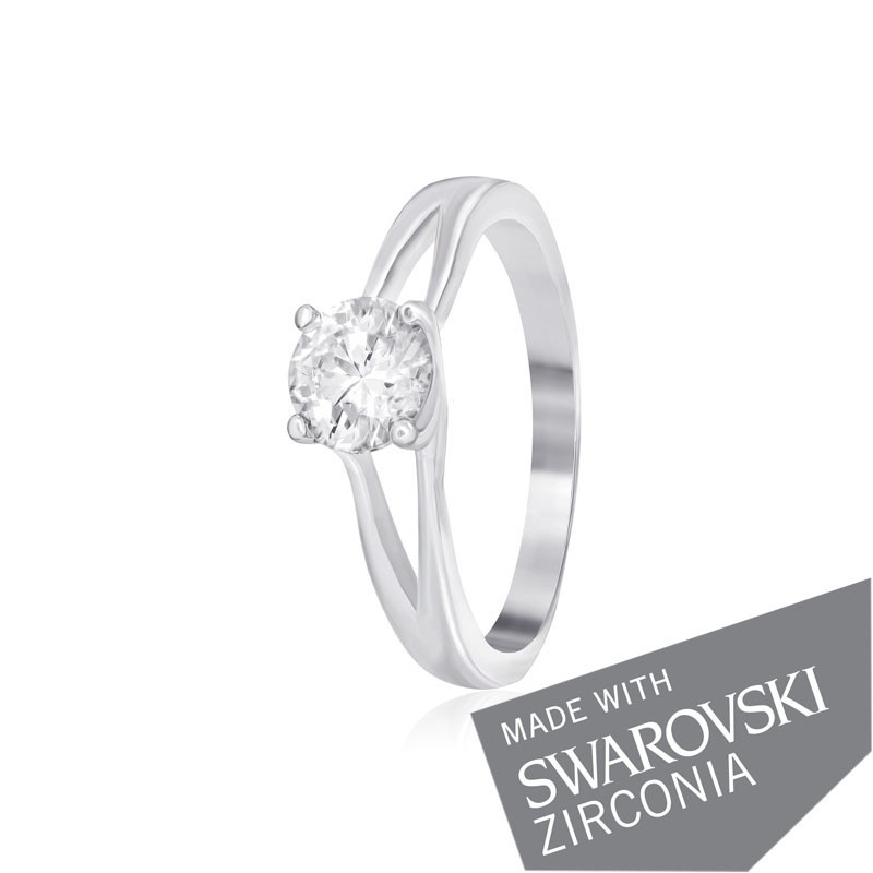 

Серебряное кольцо с цирконием Silvex925 SWAROVSKI ZIRCONIA К2С/492 - 18,5