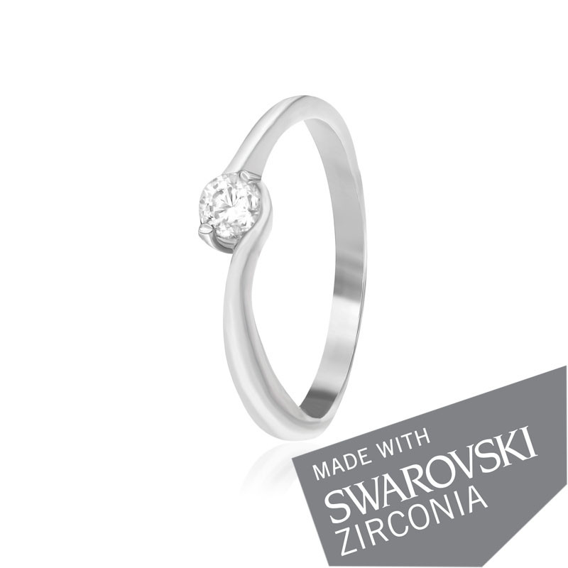 

Серебряное кольцо с цирконием Silvex925 SWAROVSKI ZIRCONIA К2С/458 - 18