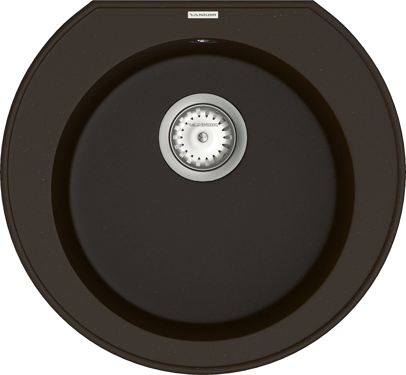 

Кухонная мойка VANKOR Kres KMR 01.52 Chocolate + сифон одинарный VANKOR Стандарт