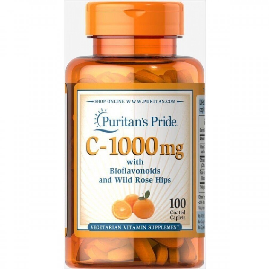 Вітамін С з біофлавоноїдами, Vitamin C with Bioflavonoids, Puritan's ...