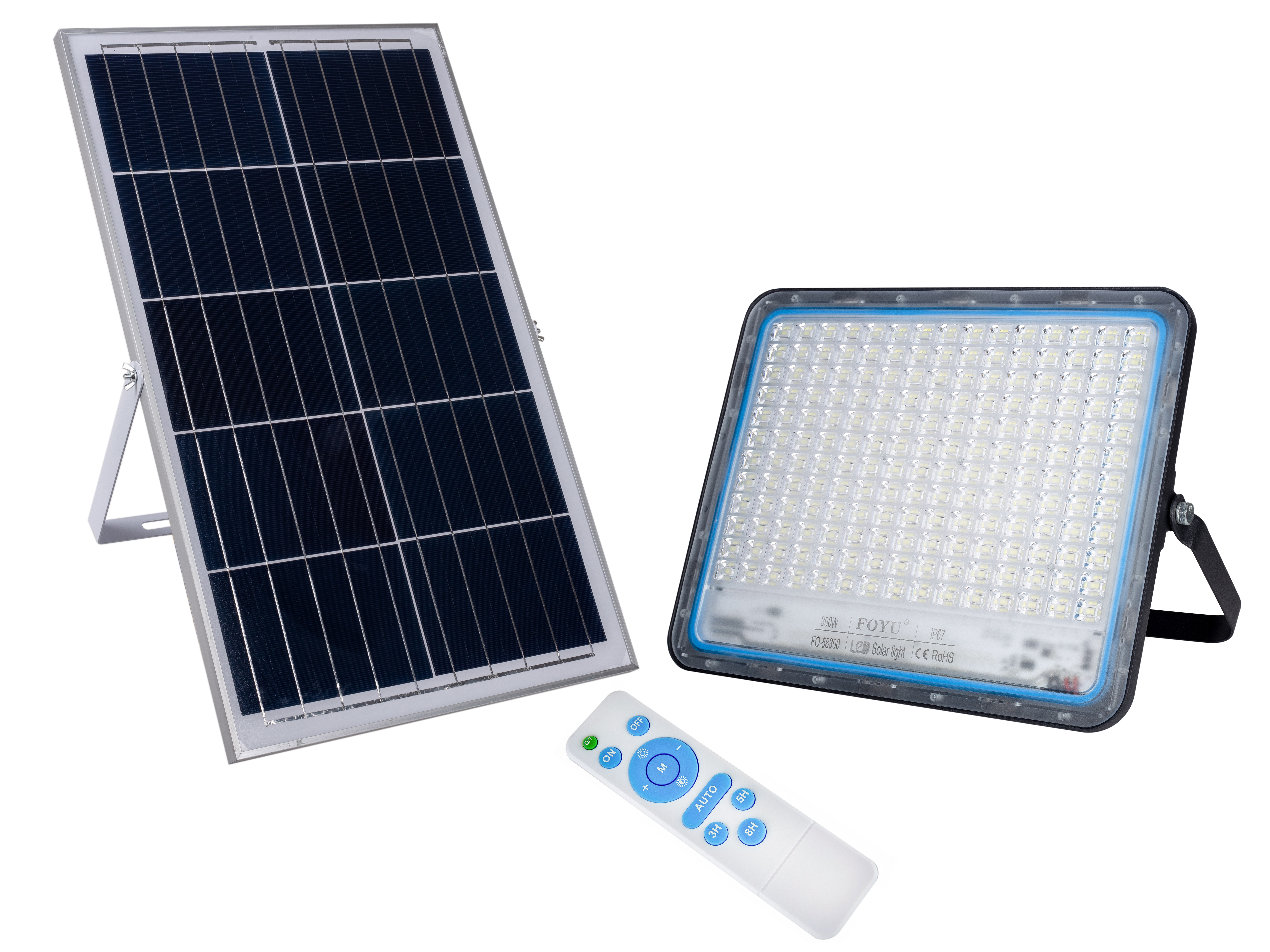 

Уличный прожектор на солнечной батарее 300W FOYU FO-58300