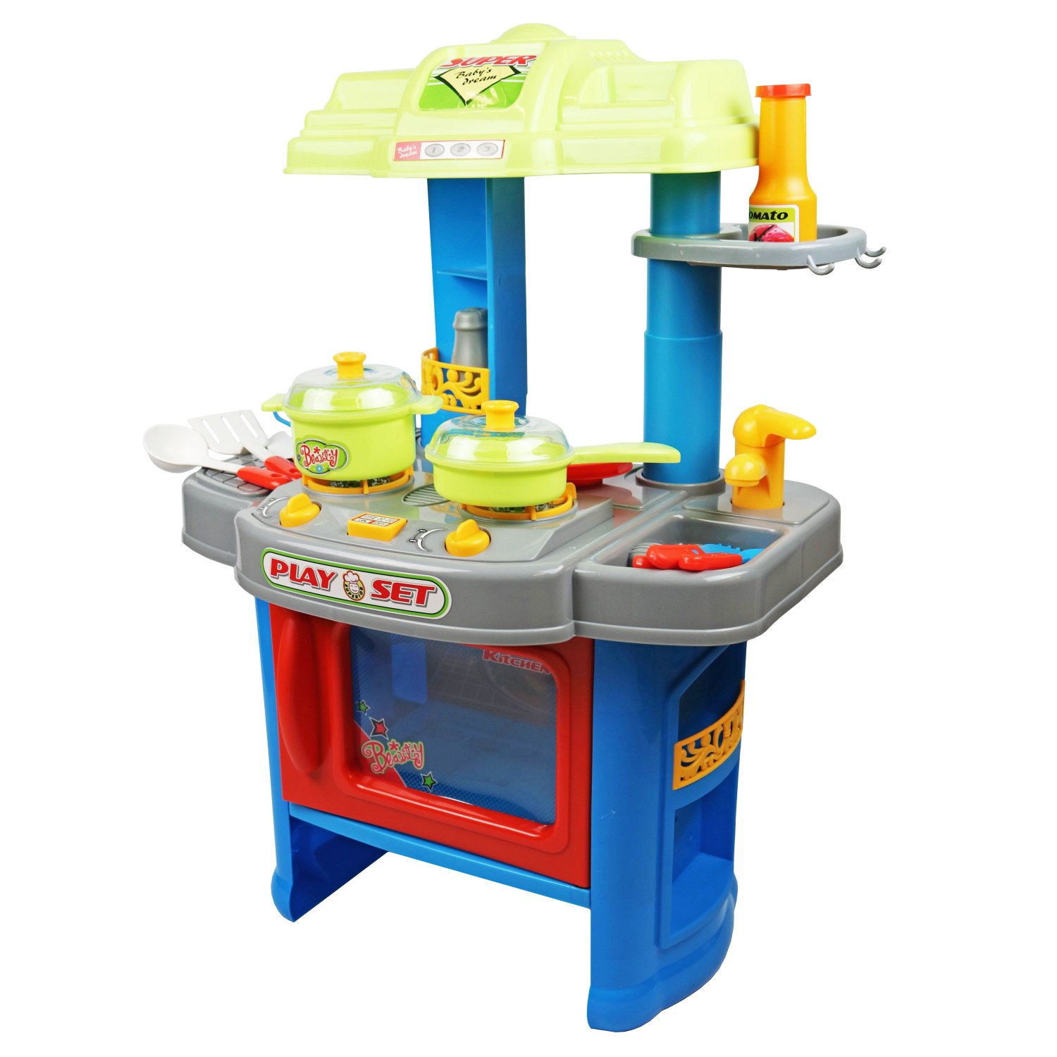 

Дитяча кухня Bambi Play Set маленька господиня 008-26A 15 предметів рожева