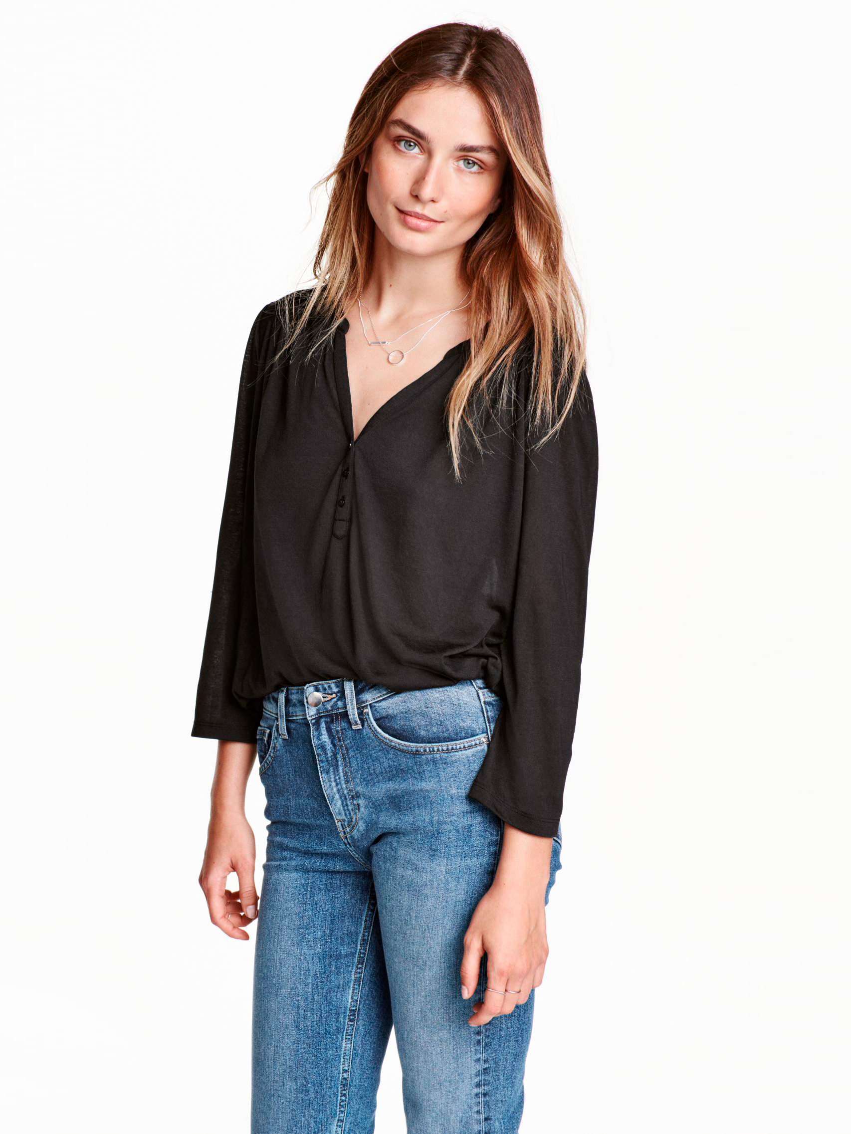 

Блузка H&M 3080615 S Черная
