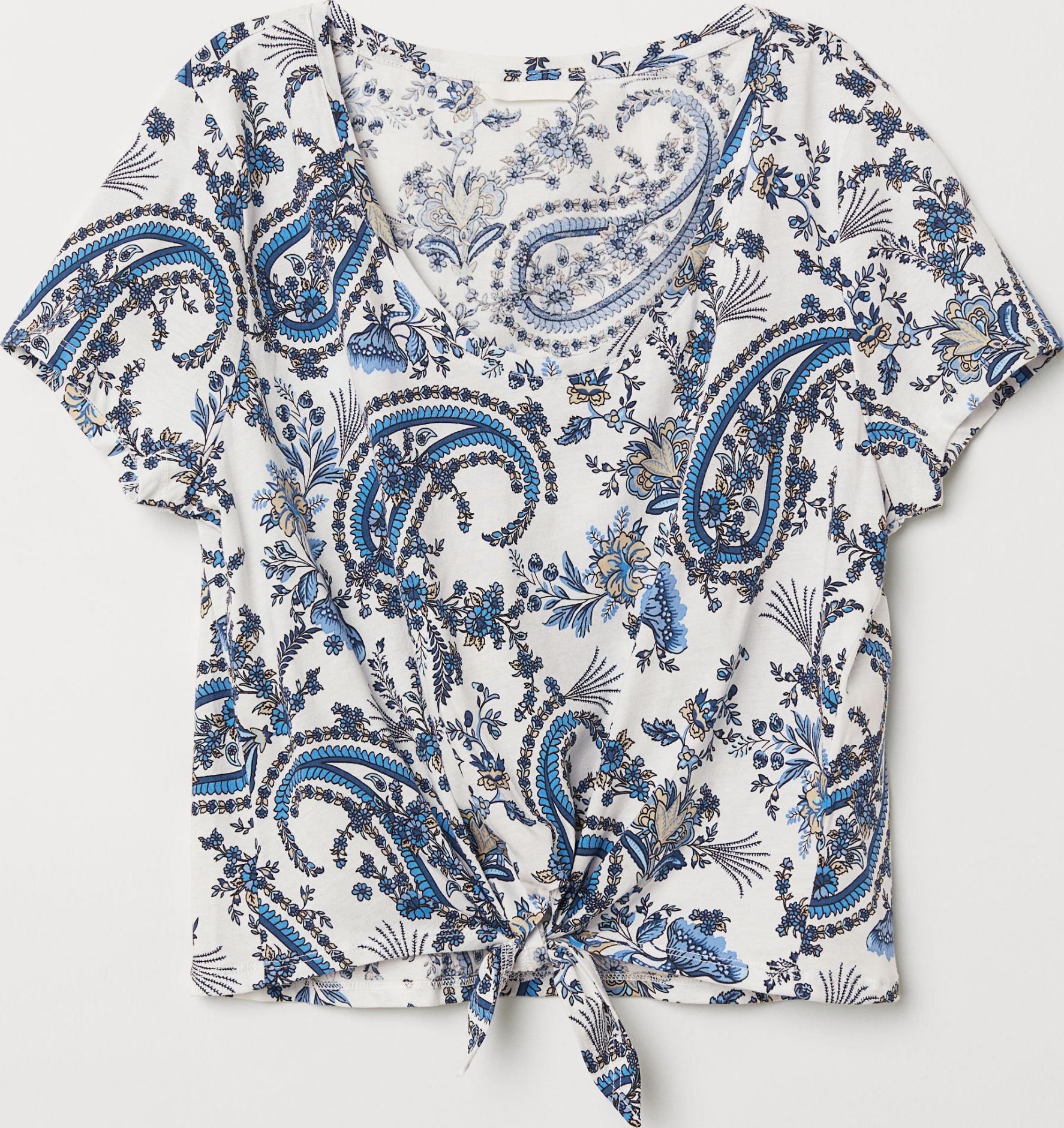 

Футболка H&M 7128388 XS Белая с синим